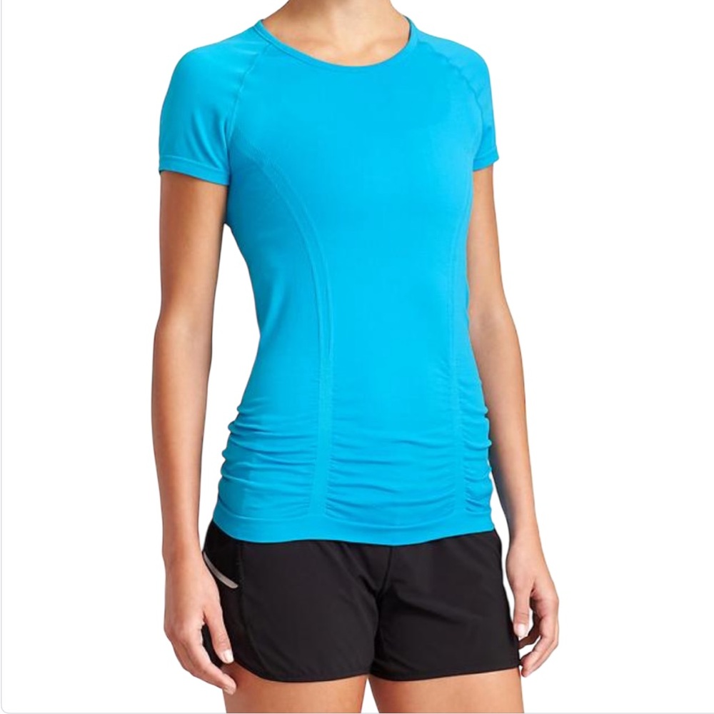 Athleta Fastest Track Tee in Flash Blue Women Size Medium